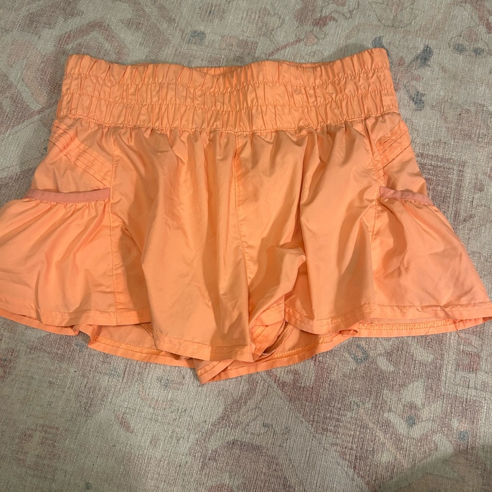 FP Movement by Free People Peach Ruffled Skorts